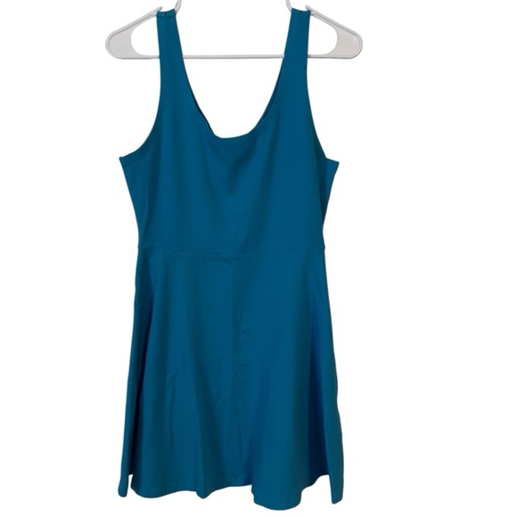 🌹EXPRESS TEAL SKATER MINI DRESS - Picture 4 of 8